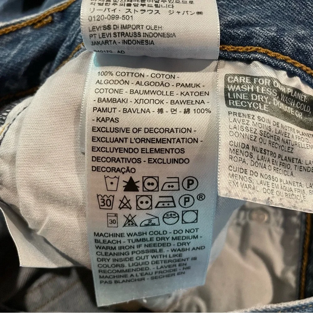 Levi’s Wedgie Straight Leg High Rise Button Fly Jeans 28 - Picture 8 of 12